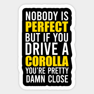 Corolla Owners Sticker